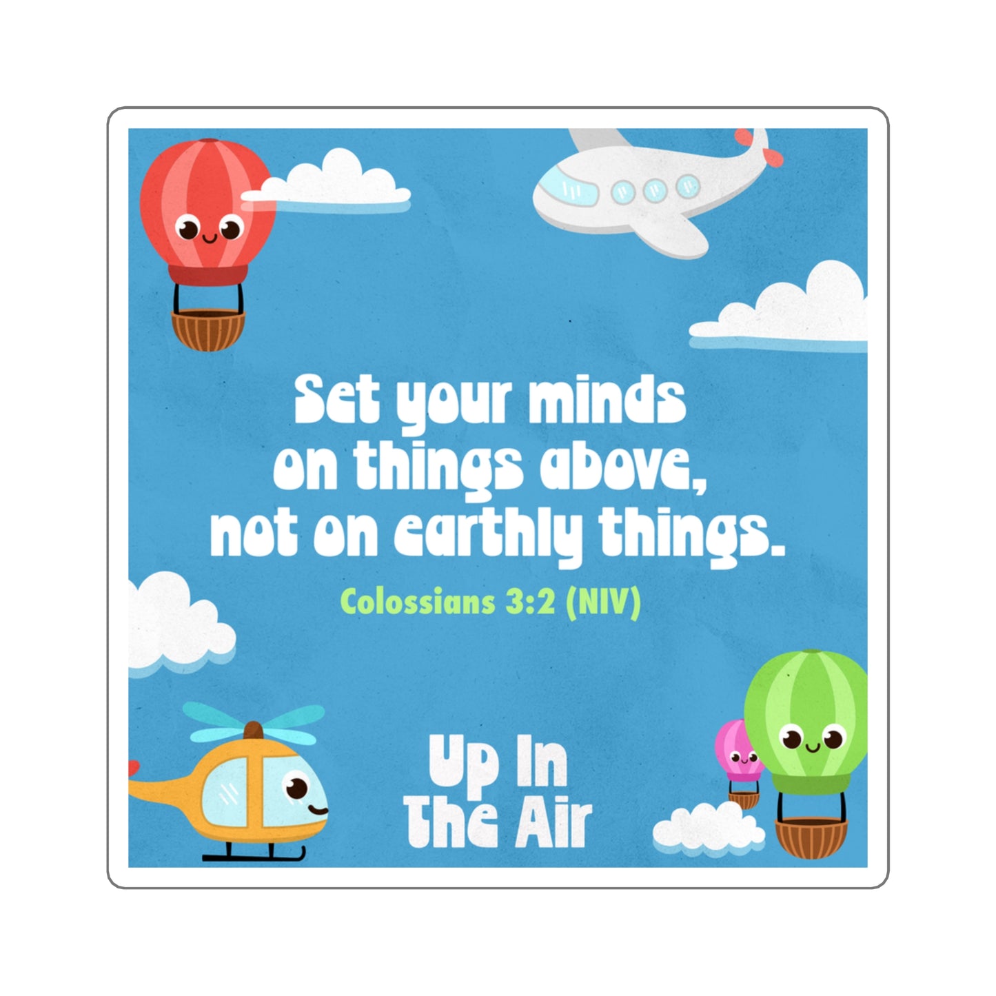 Memory Verse Sticker | V5 | Up in The Air Preschool