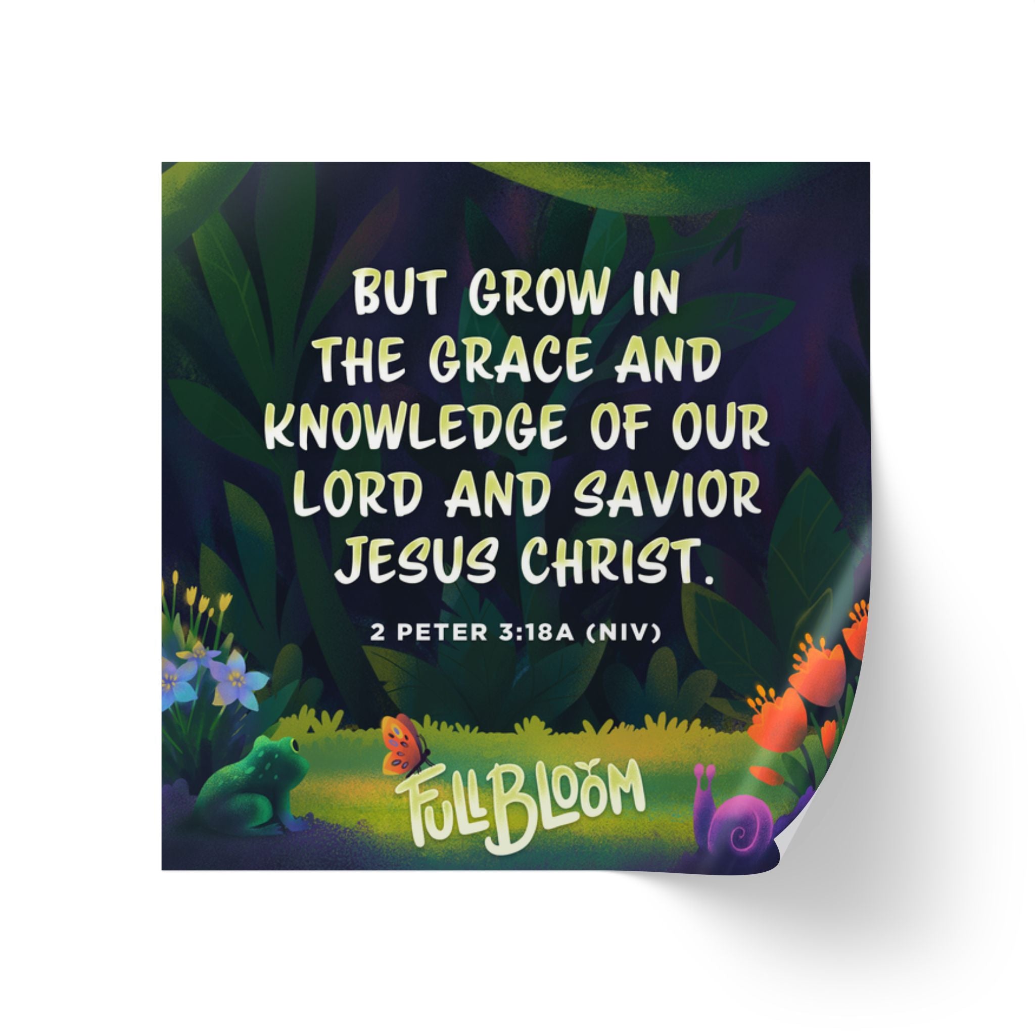 Memory Bloom Memory Verse Sticker Roll | V8 | Full Bloom – Grow Print Shop