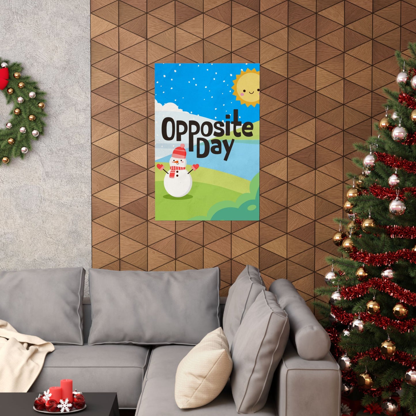 Poster I V5 I Opposite Day Preschool Series Graphic I Vertical