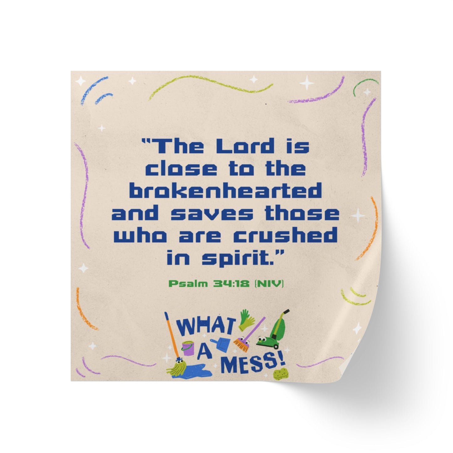 Memory Verse Sticker Roll | What A Mess Preschool