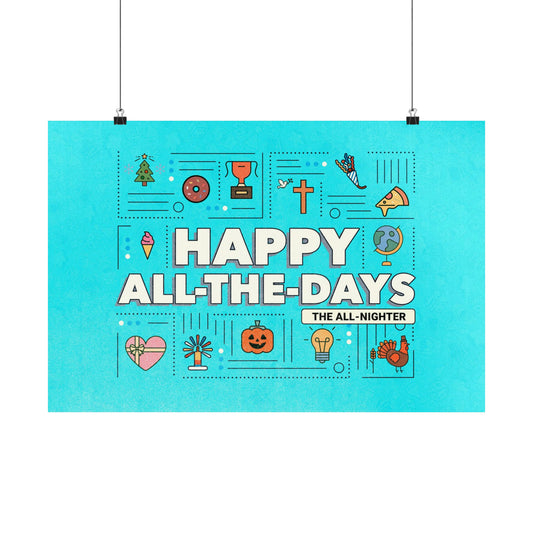 Poster I V6 I Happy All The Days All Nighter Event Graphic I Horizontal