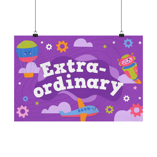 Poster | V9 | Extra-Ordinary Preschool Series Graphic | Horizontal