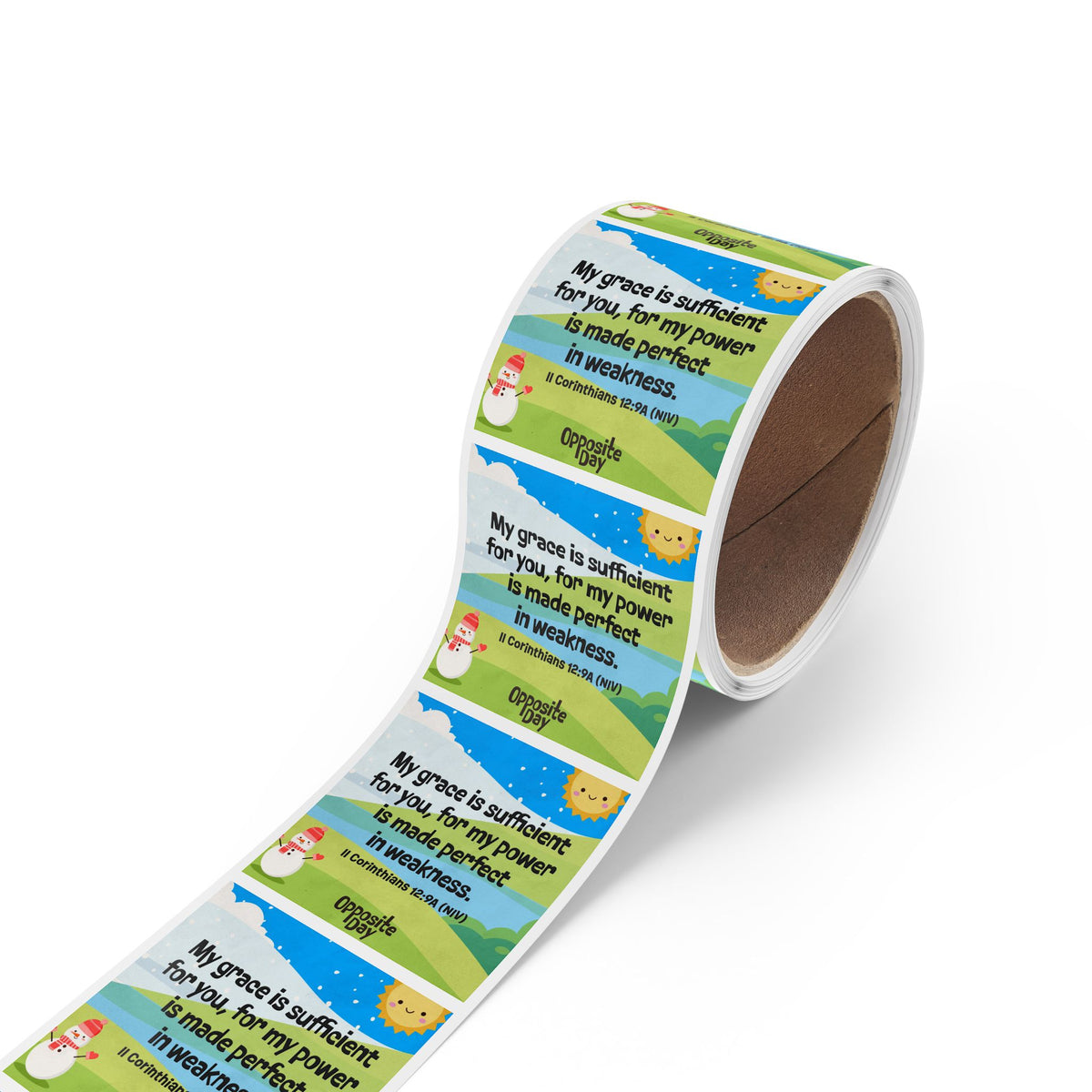 Memory Verse Sticker Roll | V5 | Opposite Day Preschool