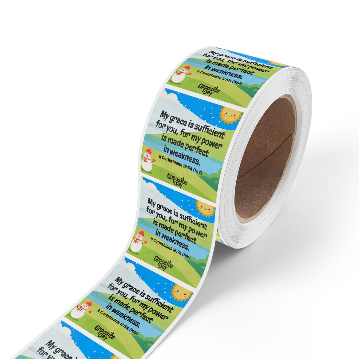 Memory Verse Sticker Roll | V5 | Opposite Day Preschool