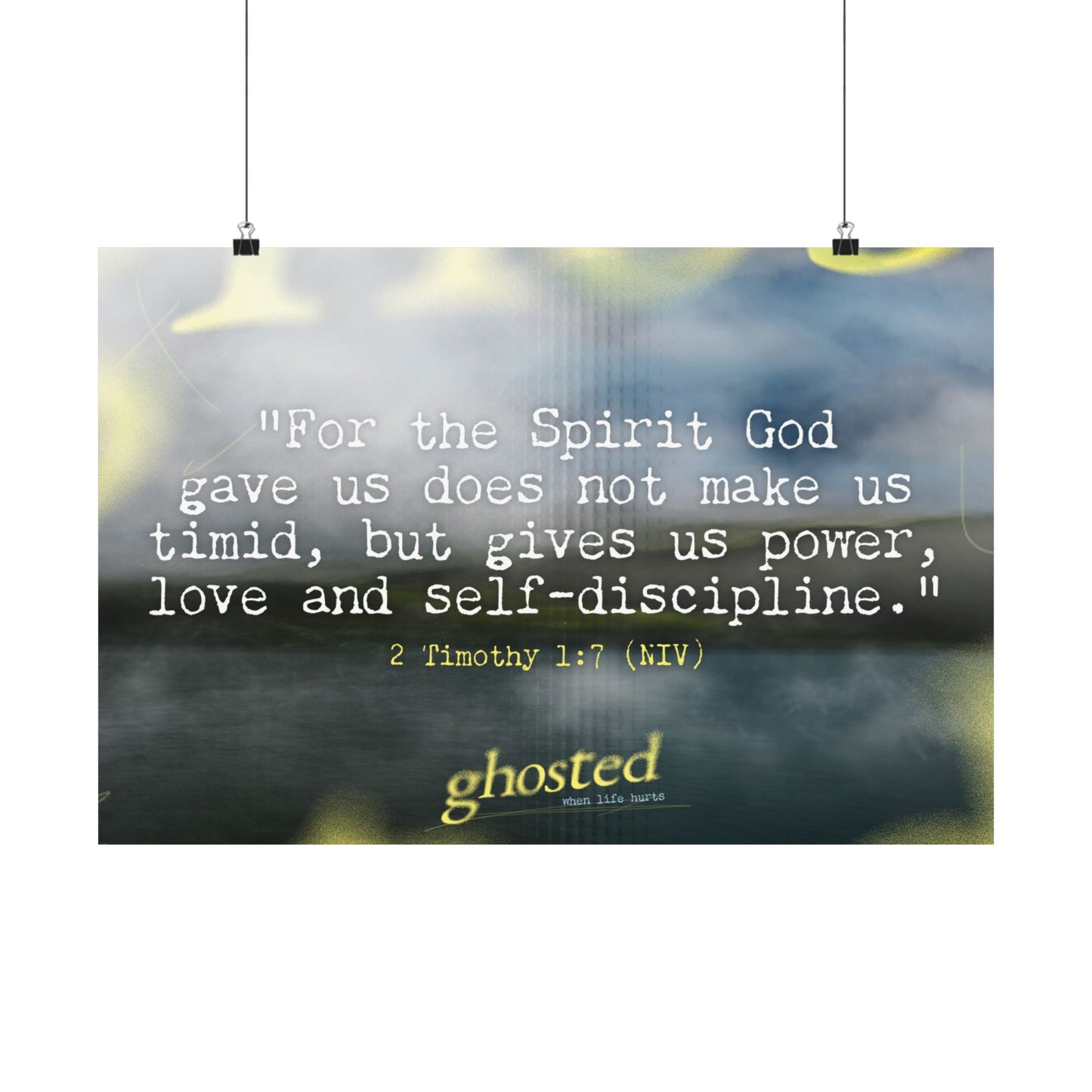 Poster I Ghosted Memory Verse Graphic I Horizontal