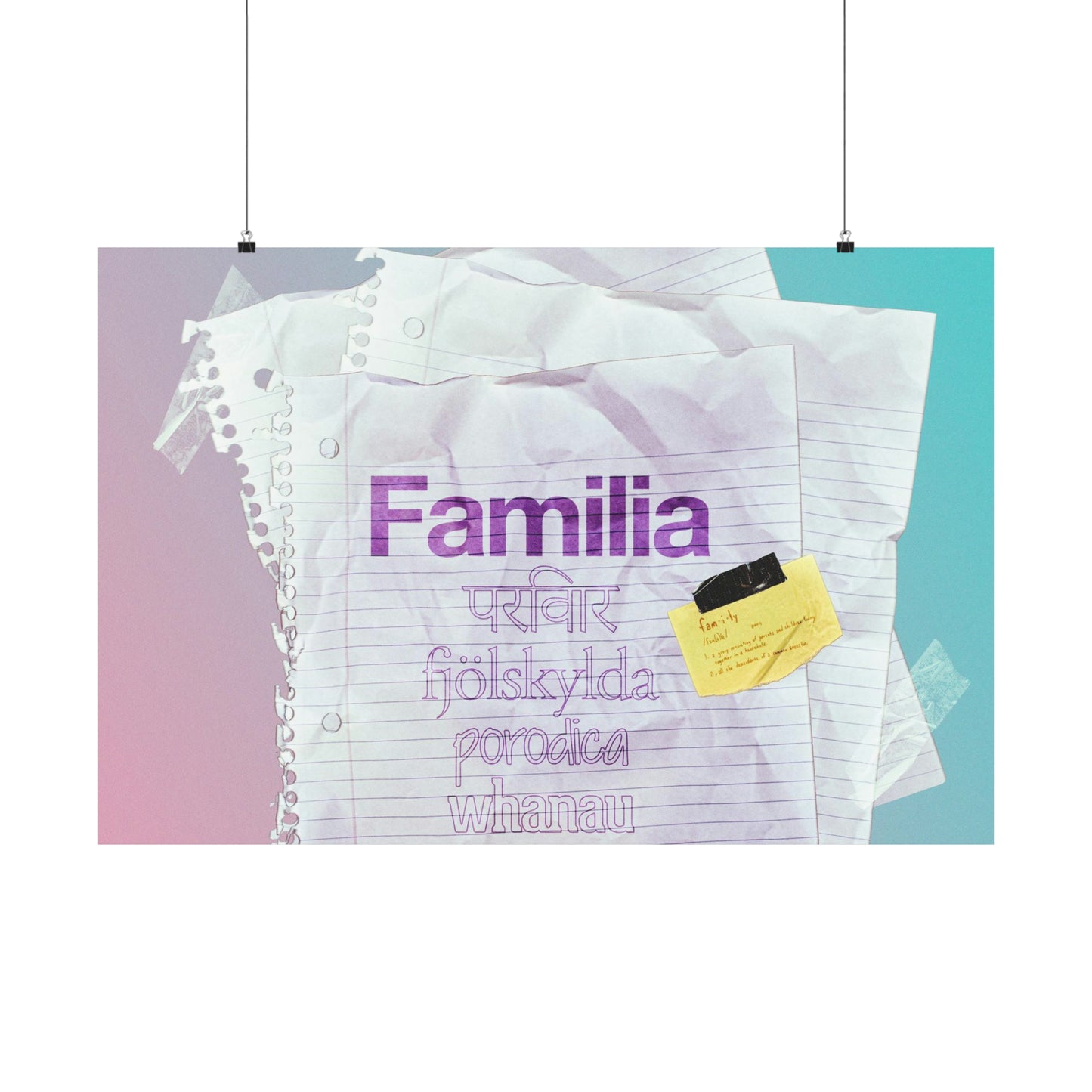 Poster | V5 | Familia | Horizontal