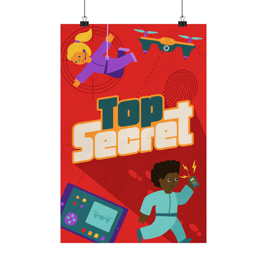 Poster | V9 | Top Secret Preschool Series Graphic | Vertical