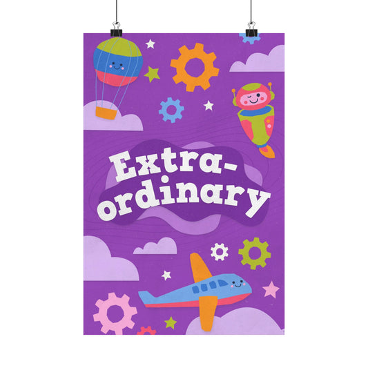 Poster | V9 | Extra-Ordinary Preschool Series Graphic | Vertical
