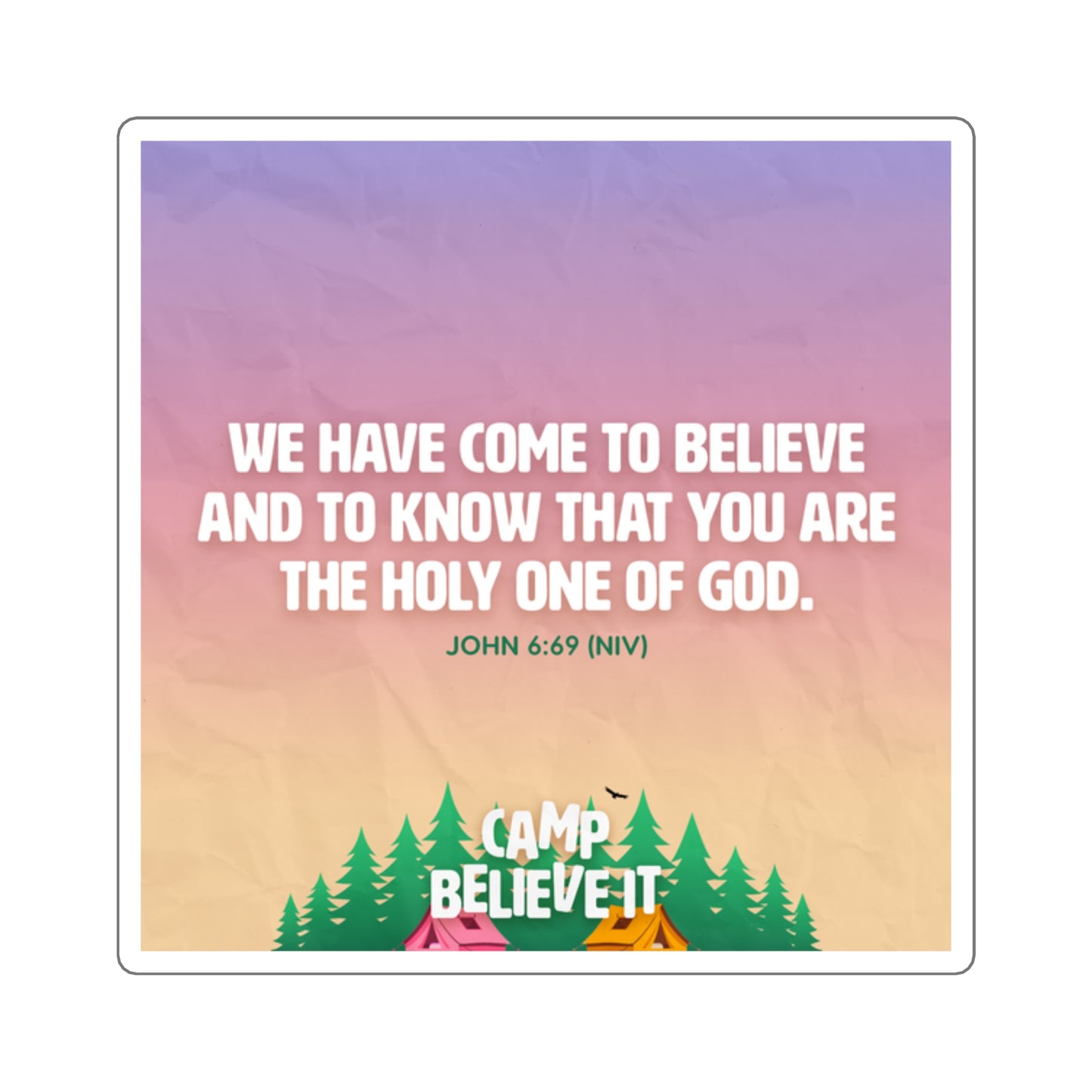 Memory Verse Sticker | V8 | Camp Believe It