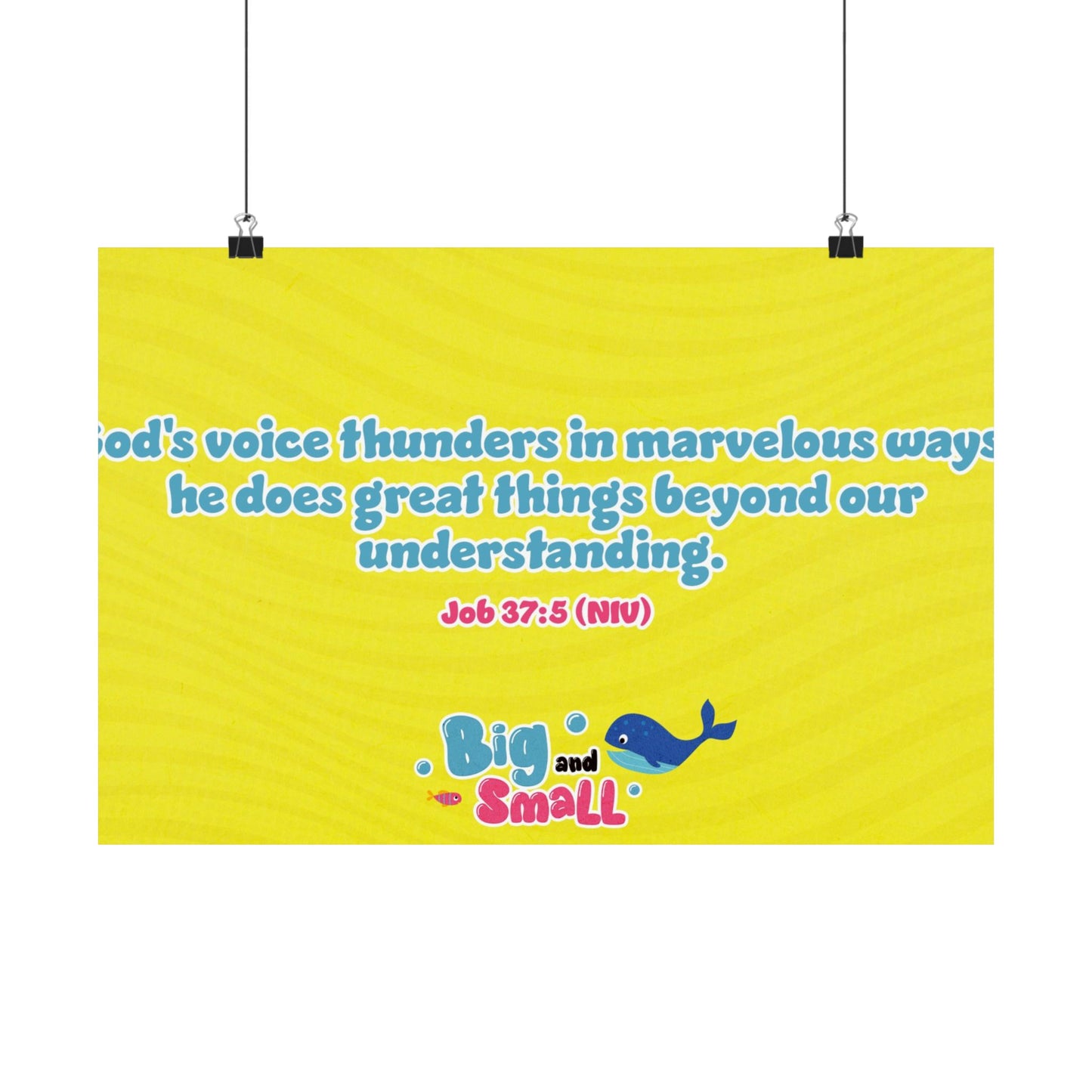 Poster | V5 | Big and Small Preschool Memory Verse Graphic | Horizontal