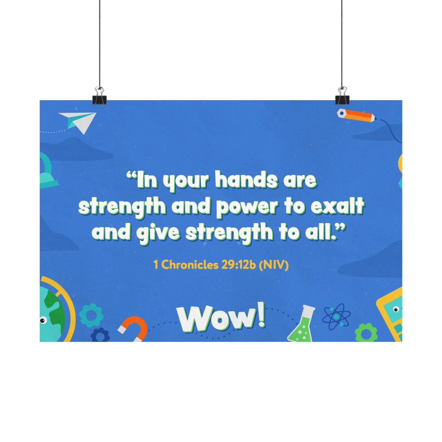 Poster | V7 | Wow Preschool Memory Verse Graphic | Horizontal