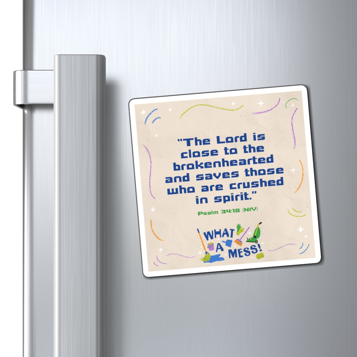 Memory Verse Magnet | What A Mess Preschool