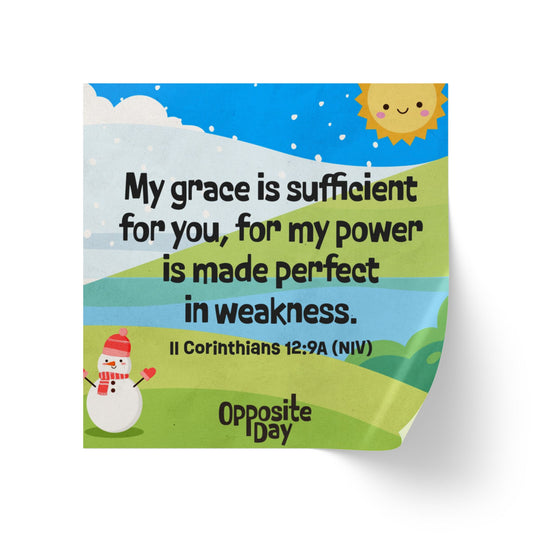 Memory Verse Sticker Roll | V5 | Opposite Day Preschool