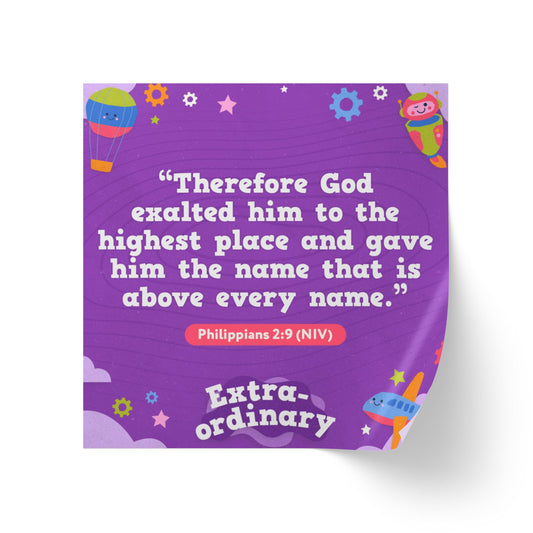 Memory Verse Sticker Roll | V9 | Extra-Ordinary Preschool