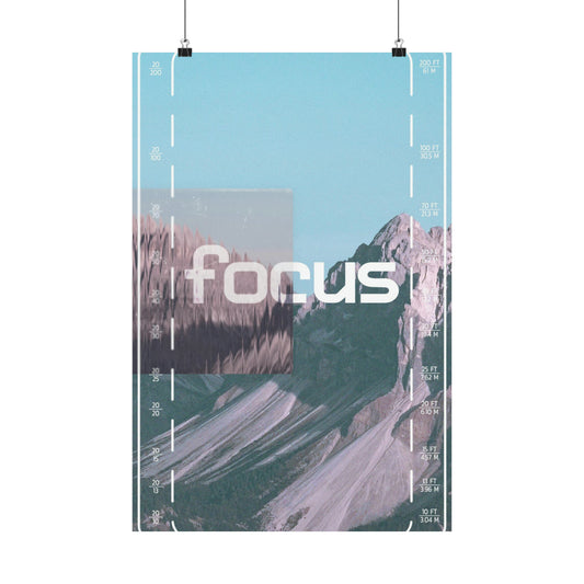 Poster I V6 I Focus Series Graphic I Vertical