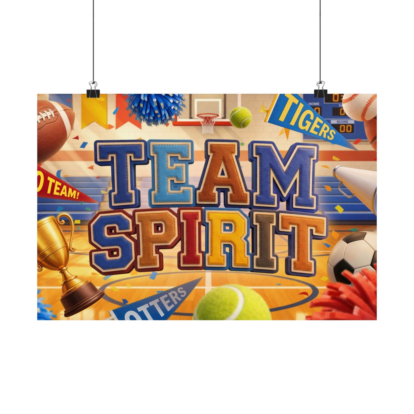 Poster | Team Spirit Elementary Series Graphic | Horizontal