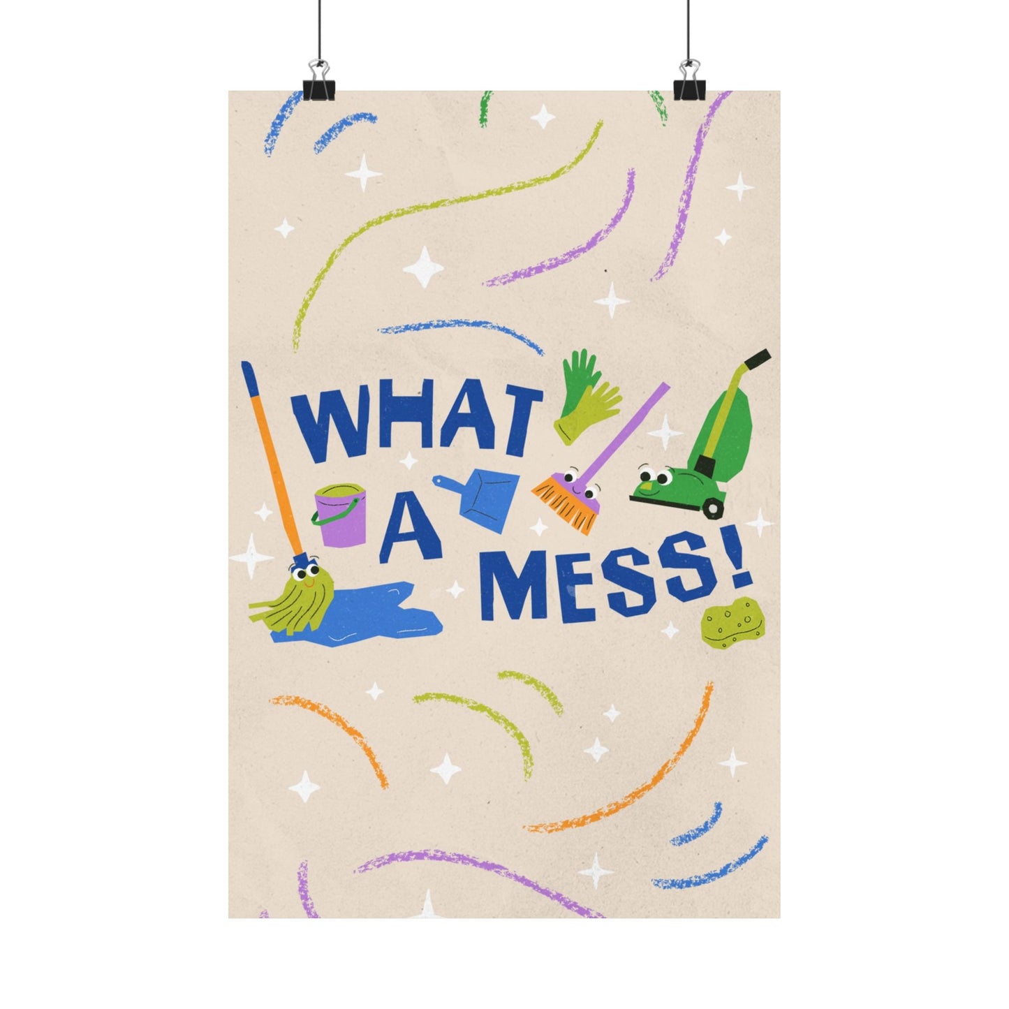 Poster | What A Mess Preschool Series Graphic | Vertical