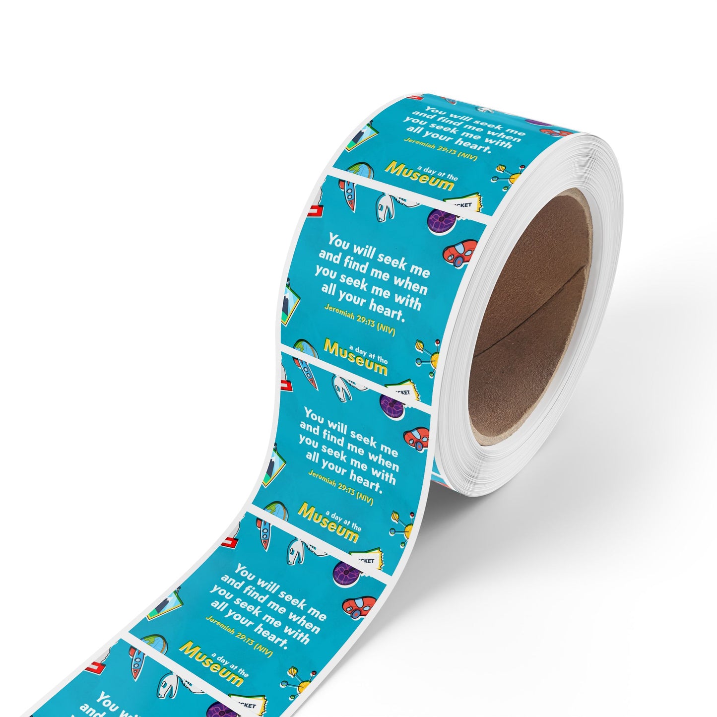Memory Verse Sticker Roll | V5 | A Day At The Museum Preschool