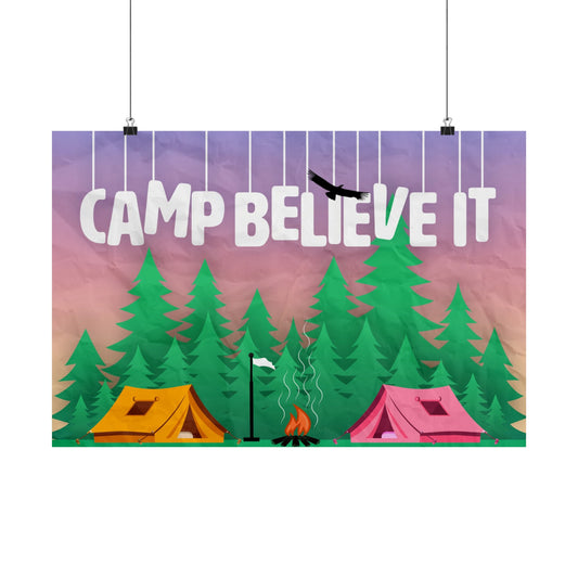 Poster | V8 | Camp Believe It Series Graphic | Horizontal