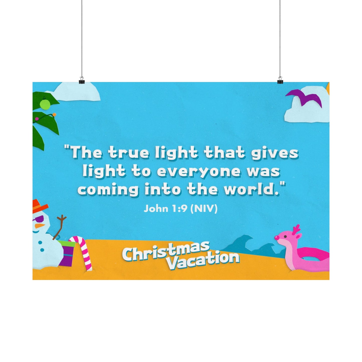 Poster | V7 | Christmas Vacation Preschool Memory Verse Graphic | Horizontal