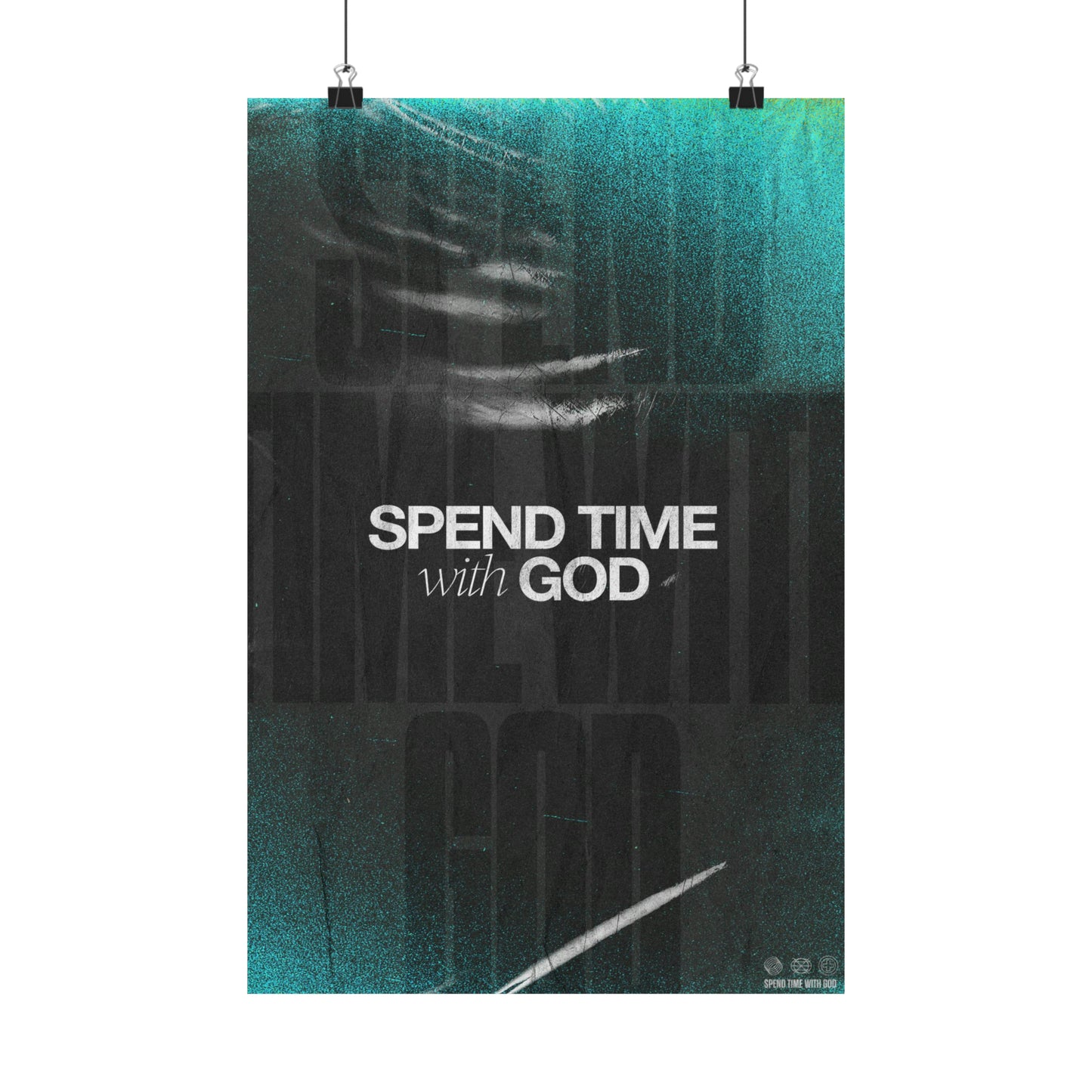 Poster I V6 I Spend Time With God Students Discipleship Graphic I Vertical