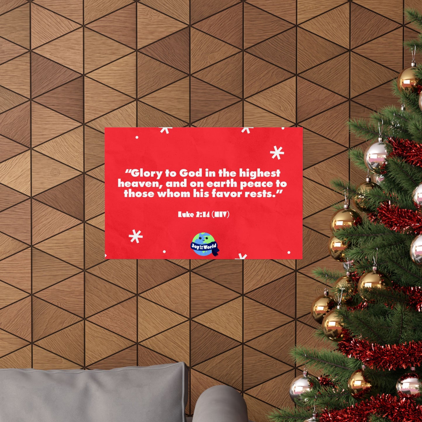 Poster | V5 | Joy To The World Preschool Memory Verse Graphic | Horizontal