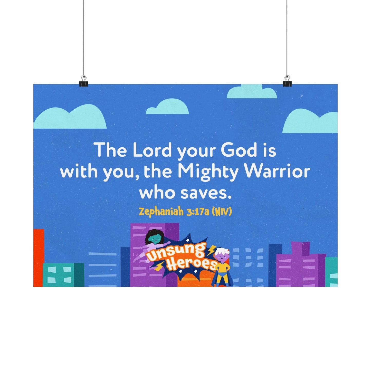 Poster | V8 | Unsung Heroes Preschool Memory Verse Graphic | Horizontal