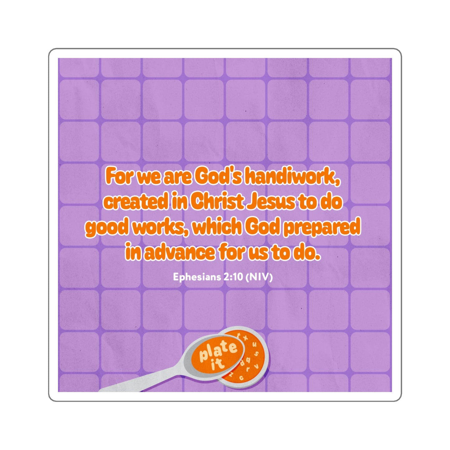 Memory Verse Sticker | V5 | Plate It Preschool