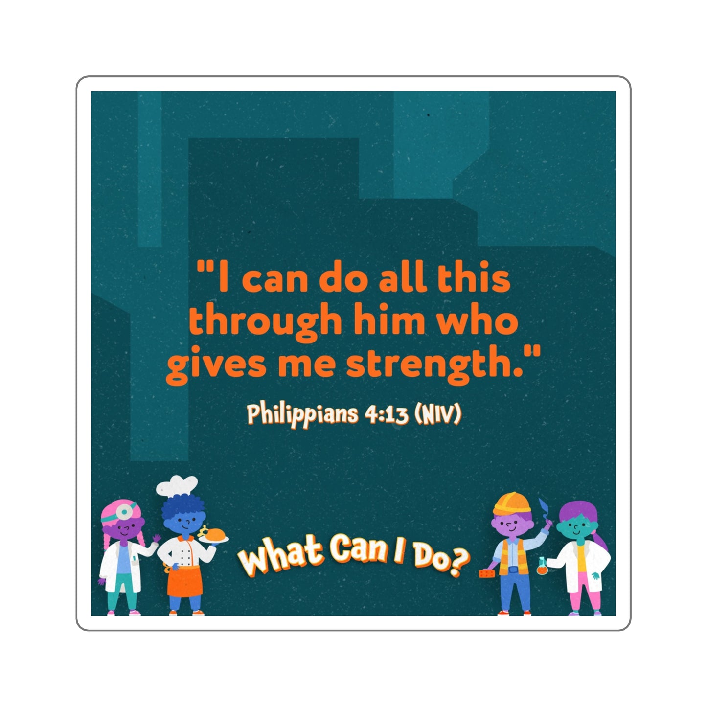 Memory Verse Sticker | V7 | What Can I Do Preschool
