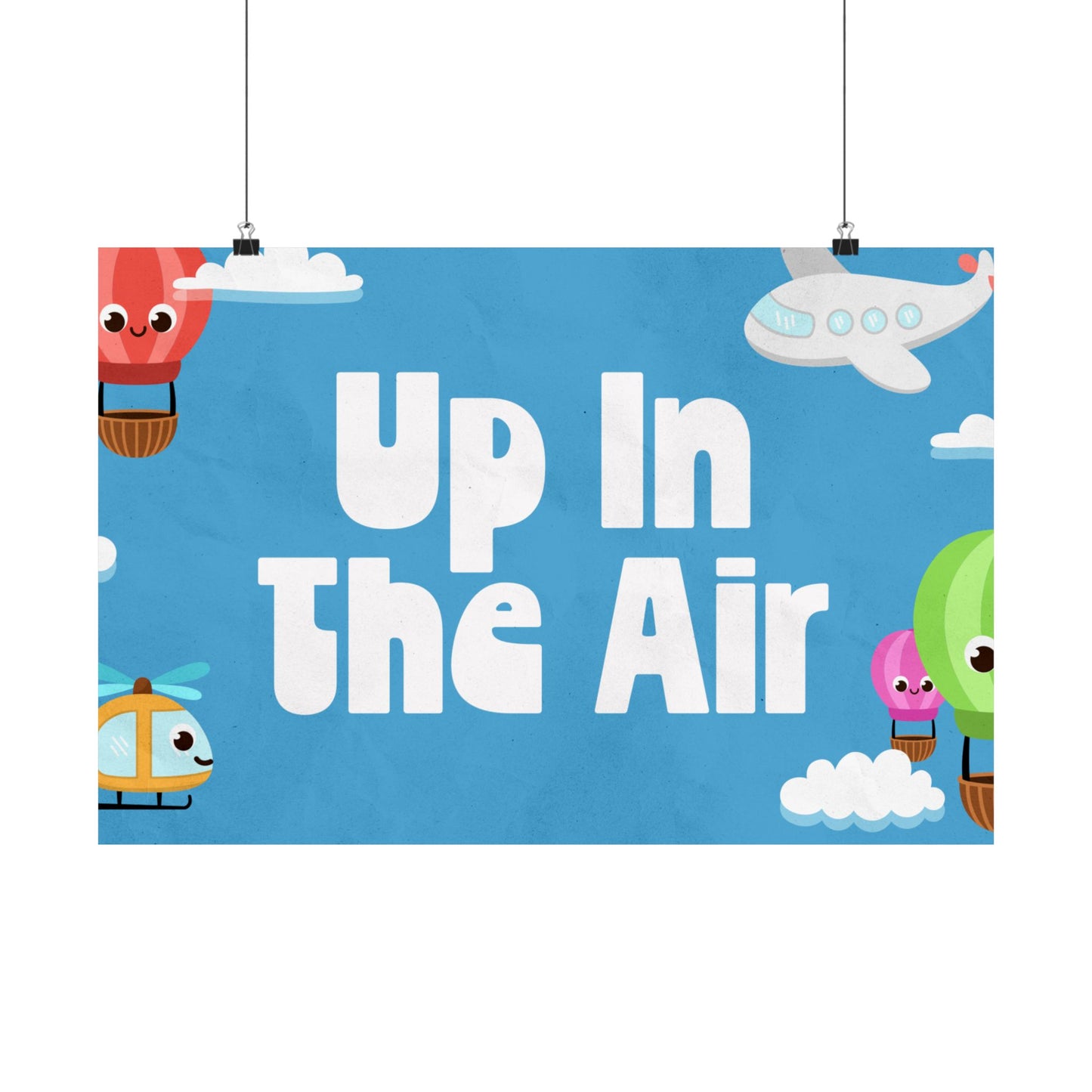 Poster I V5 I Up In The Air Preschool Series Graphic I Horizontal