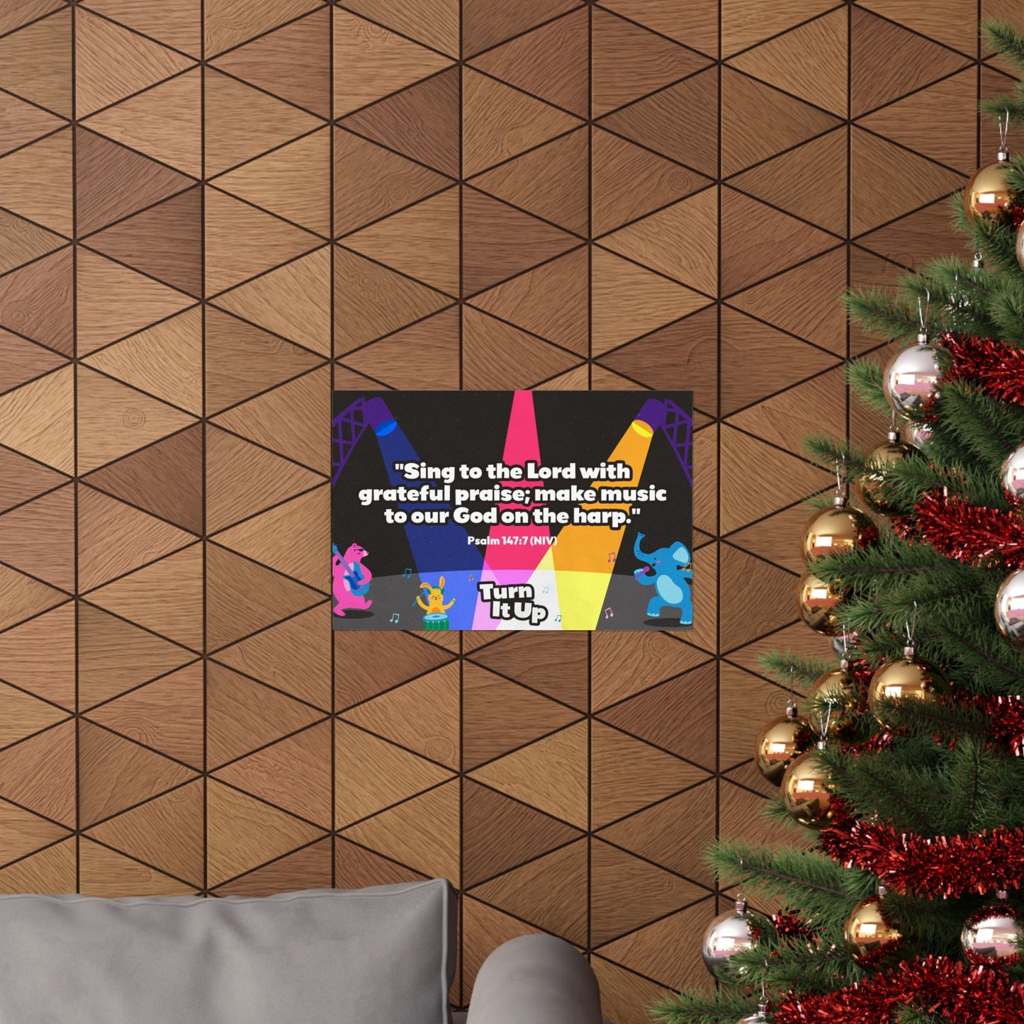 Poster | V7 | Turn It Up Preschool Memory Verse Graphic | Horizontal