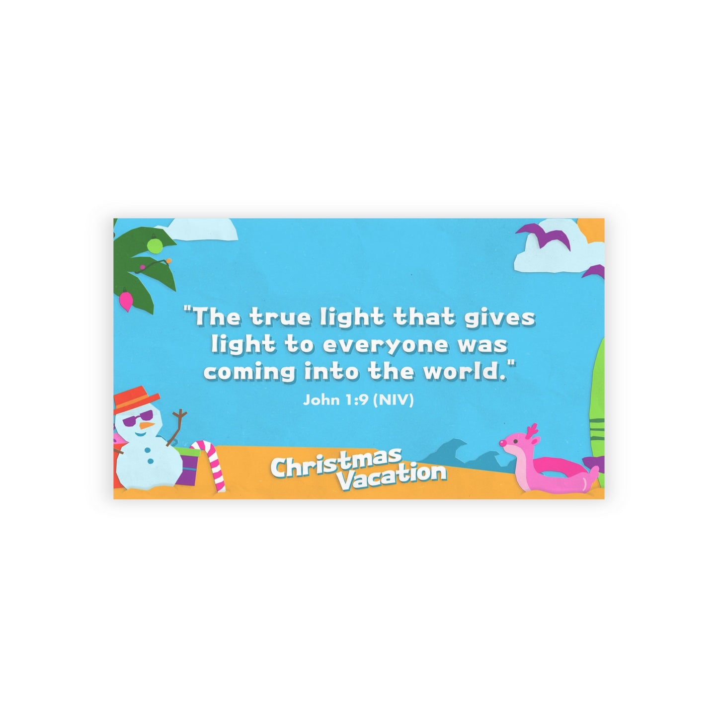 Memory Verse Cards | V7 | Christmas Vacation Preschool