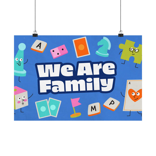 Poster | V9 | We Are Family Preschool Series Graphic | Horizontal