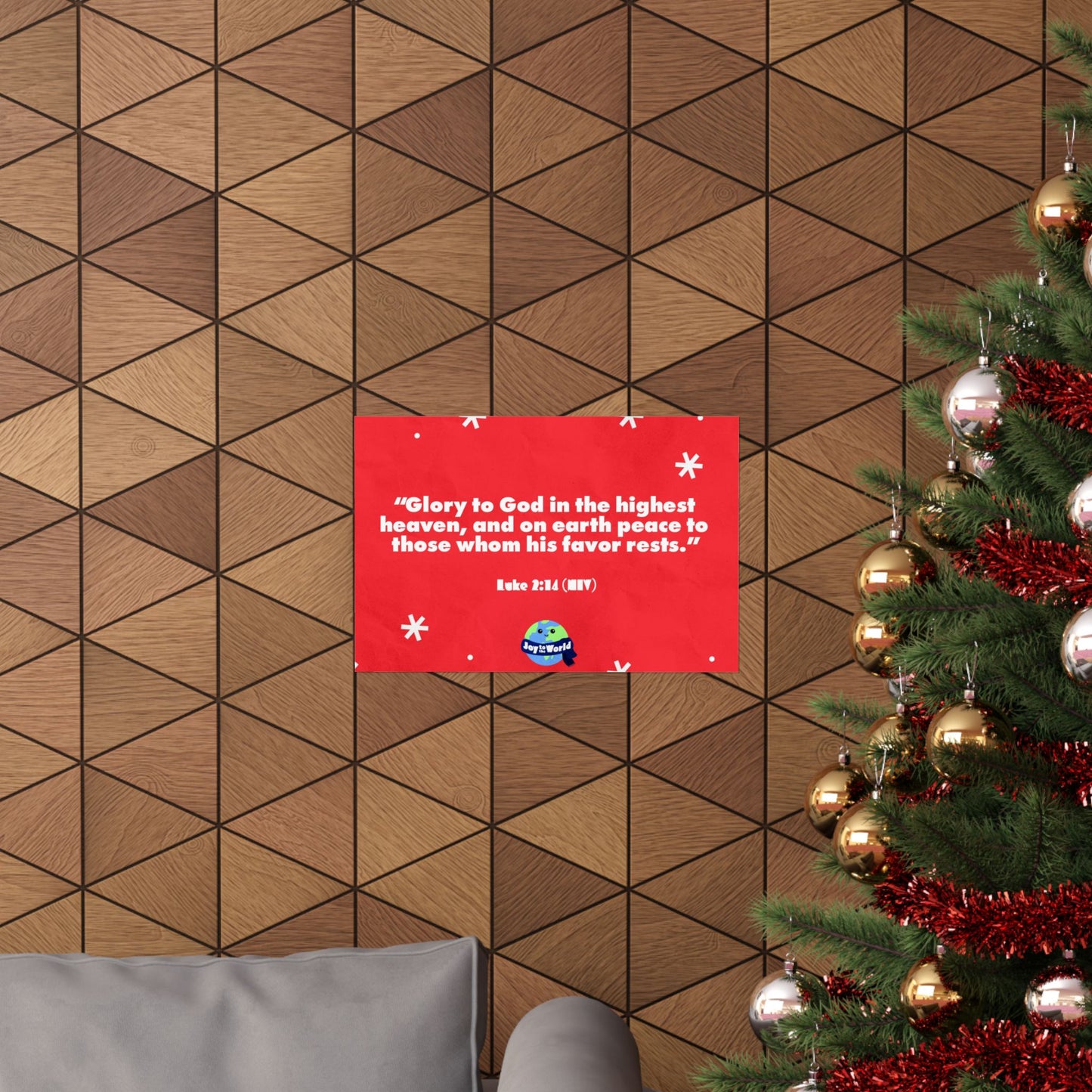 Poster | V5 | Joy To The World Preschool Memory Verse Graphic | Horizontal