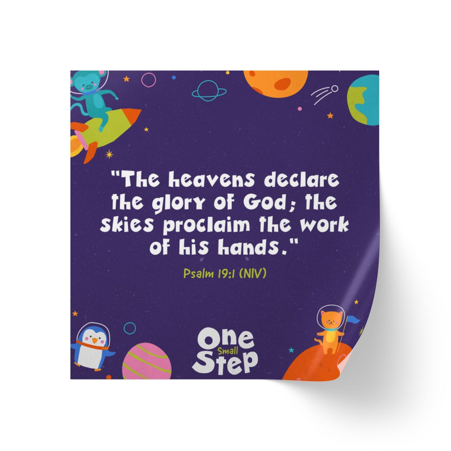 Memory Verse Sticker Roll | V7 | One Small Step Preschool