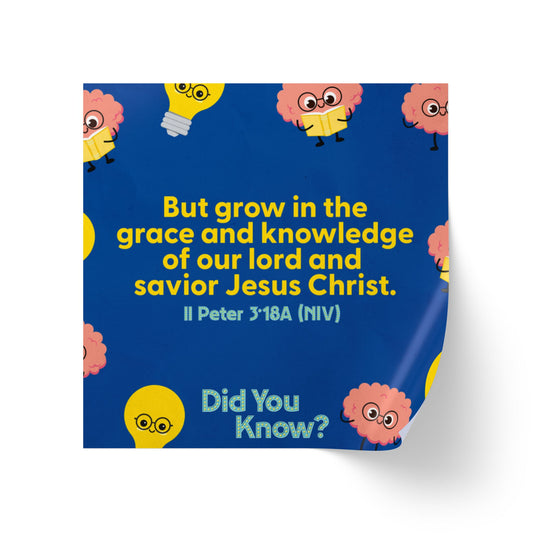 Memory Verse Sticker Roll | V5 | Did You Know? Preschool