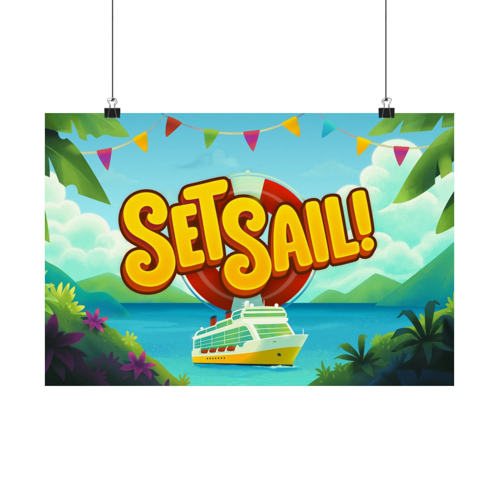 Poster i vbs i set sail series graphic i horizontal grow print shop