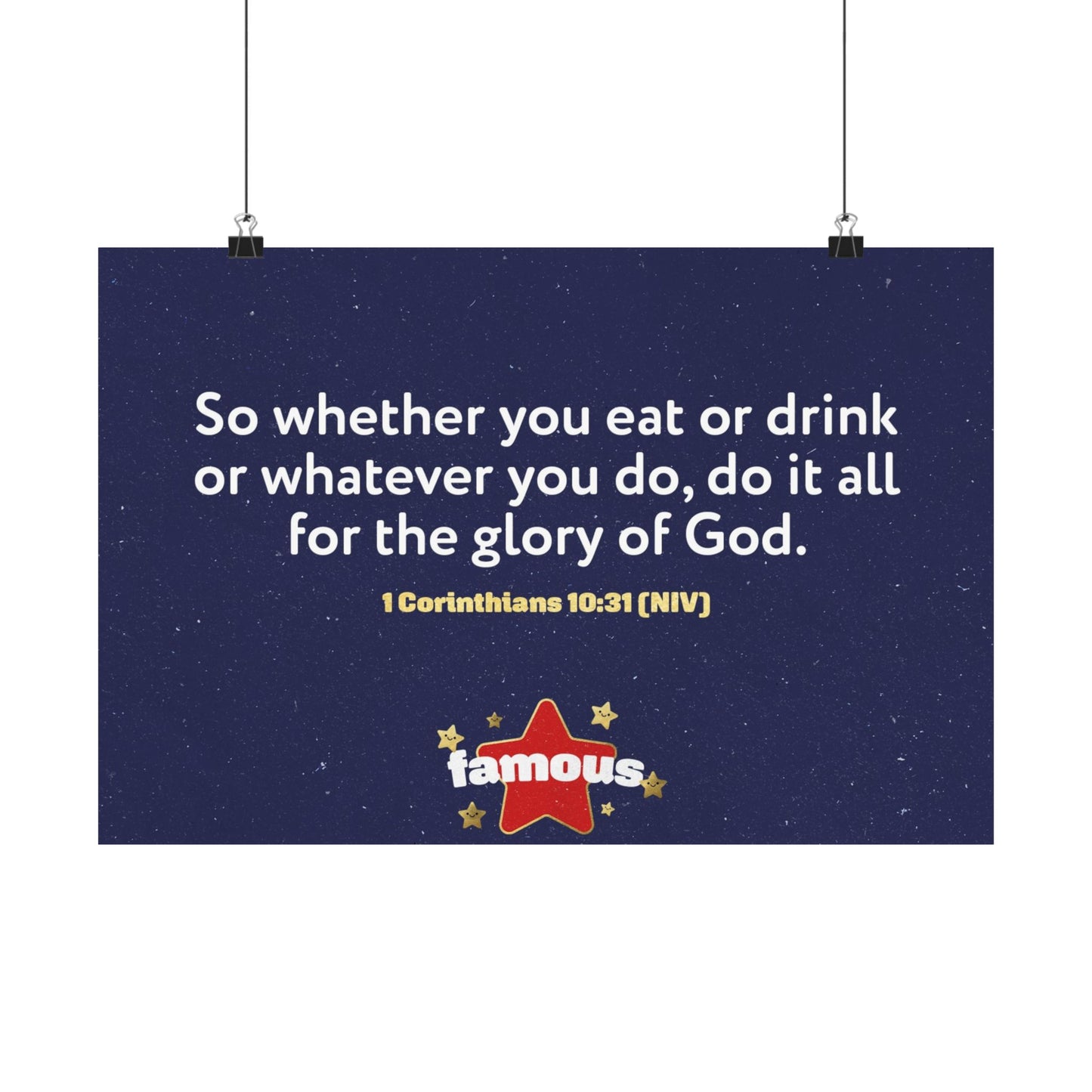 Poster | V5 | Famous Preschool Memory Verse Graphic | Horizontal
