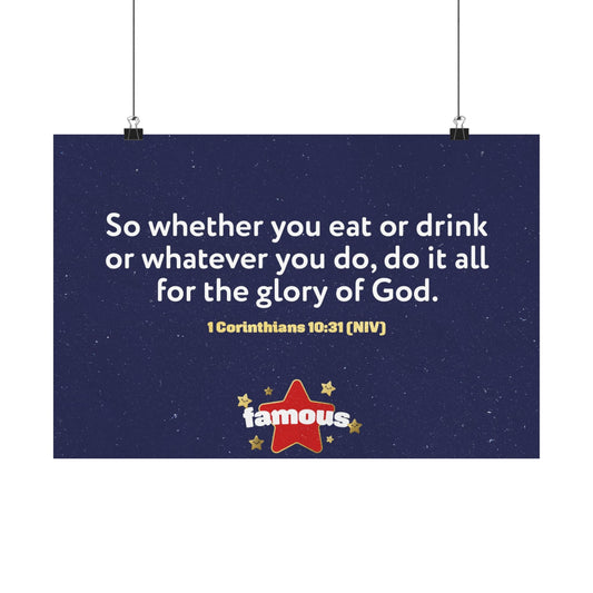 Poster | V5 | Famous Preschool Memory Verse Graphic | Horizontal