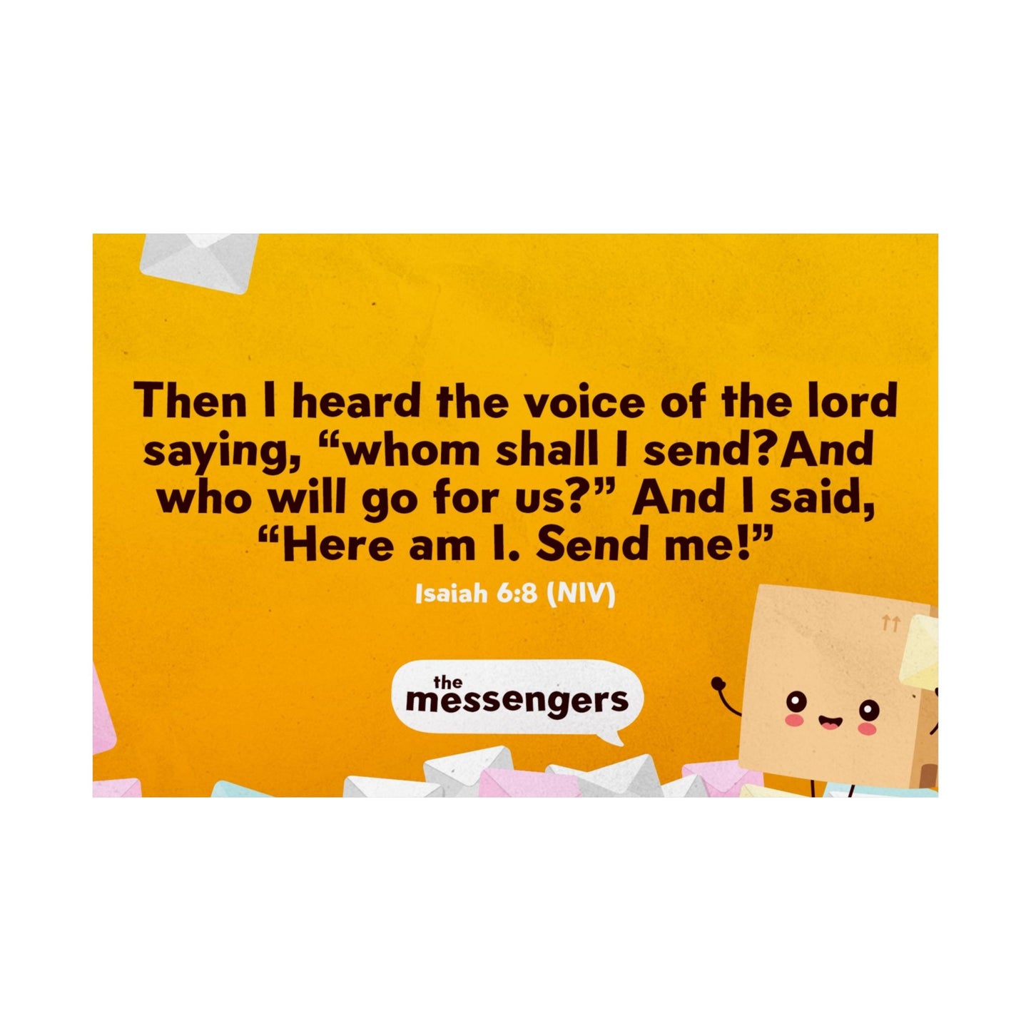 Poster | V5 | The Messengers Preschool Memory Verse Graphic | Horizontal