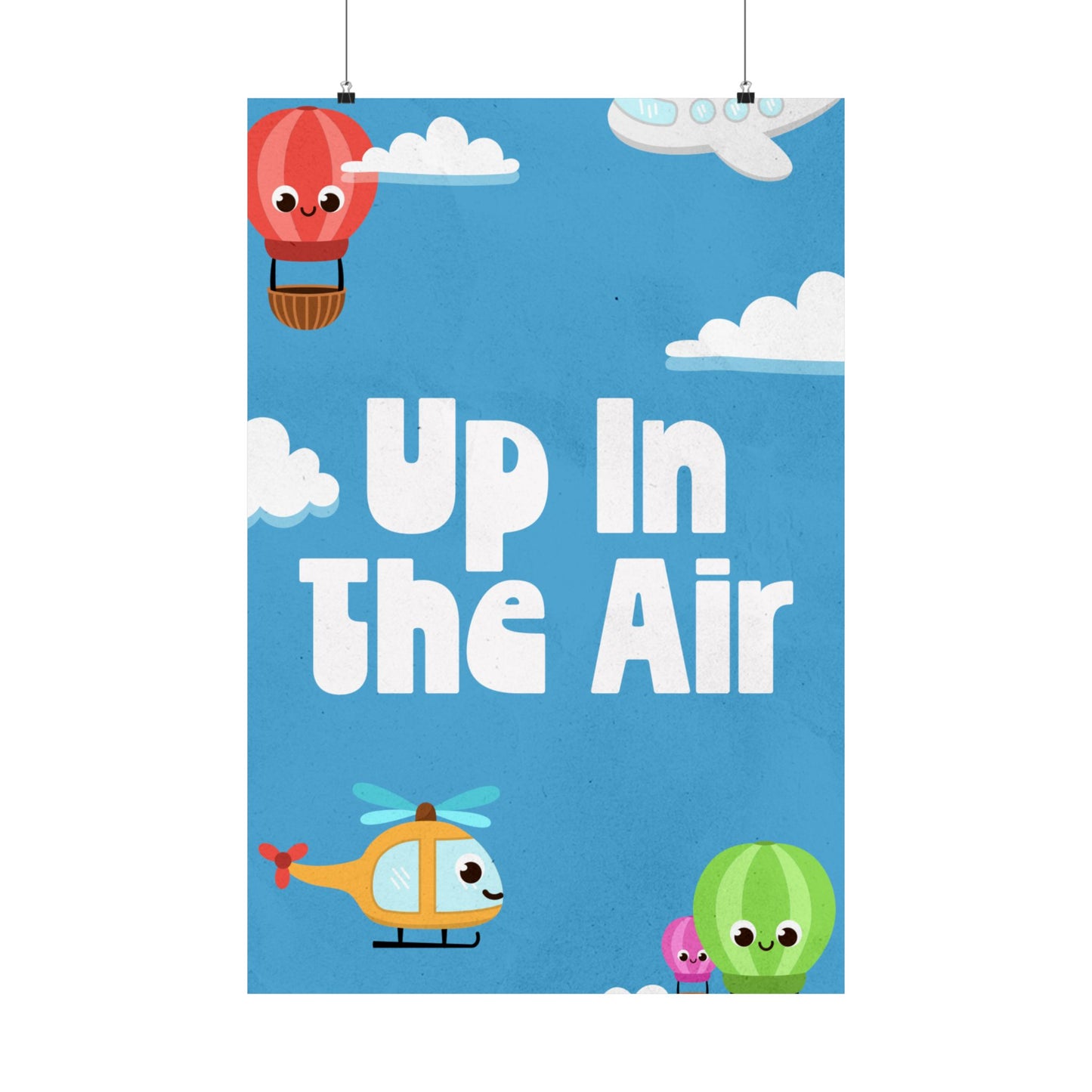 Poster I V5 I Up In The Air Preschool Series Graphic I Vertical