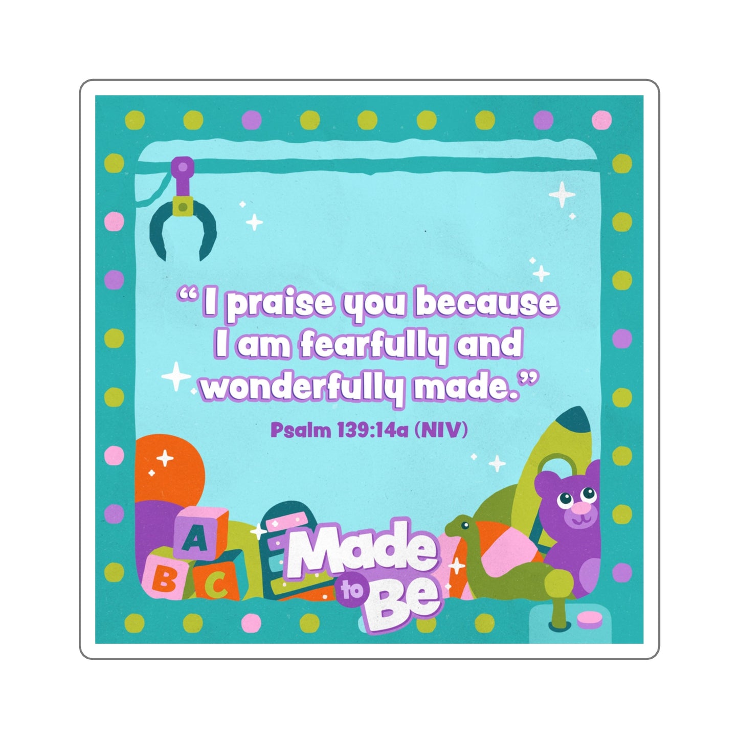 Memory Verse Sticker | Made to Be Preschool