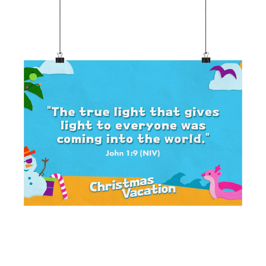Poster | V7 | Christmas Vacation Preschool Memory Verse Graphic | Horizontal