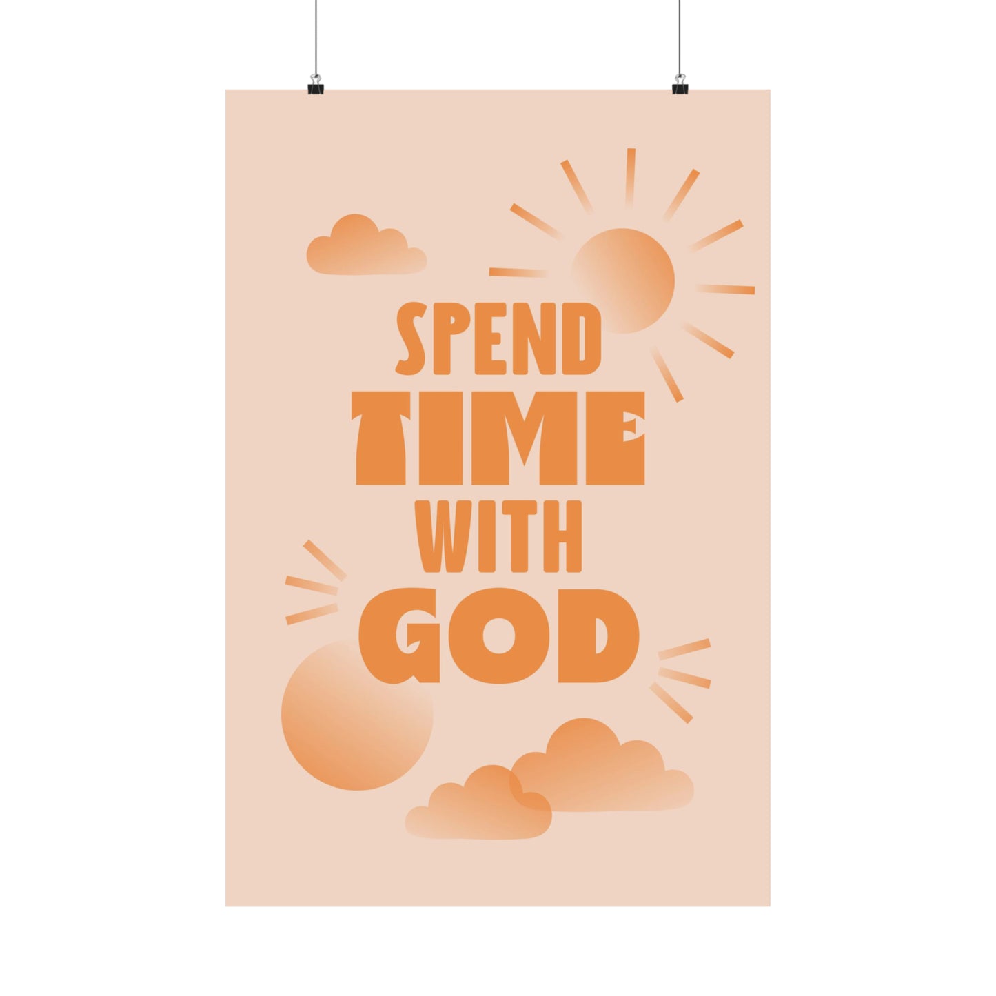 Poster I V7 I Spend Time With God Students Discipleship Graphic I Vertical