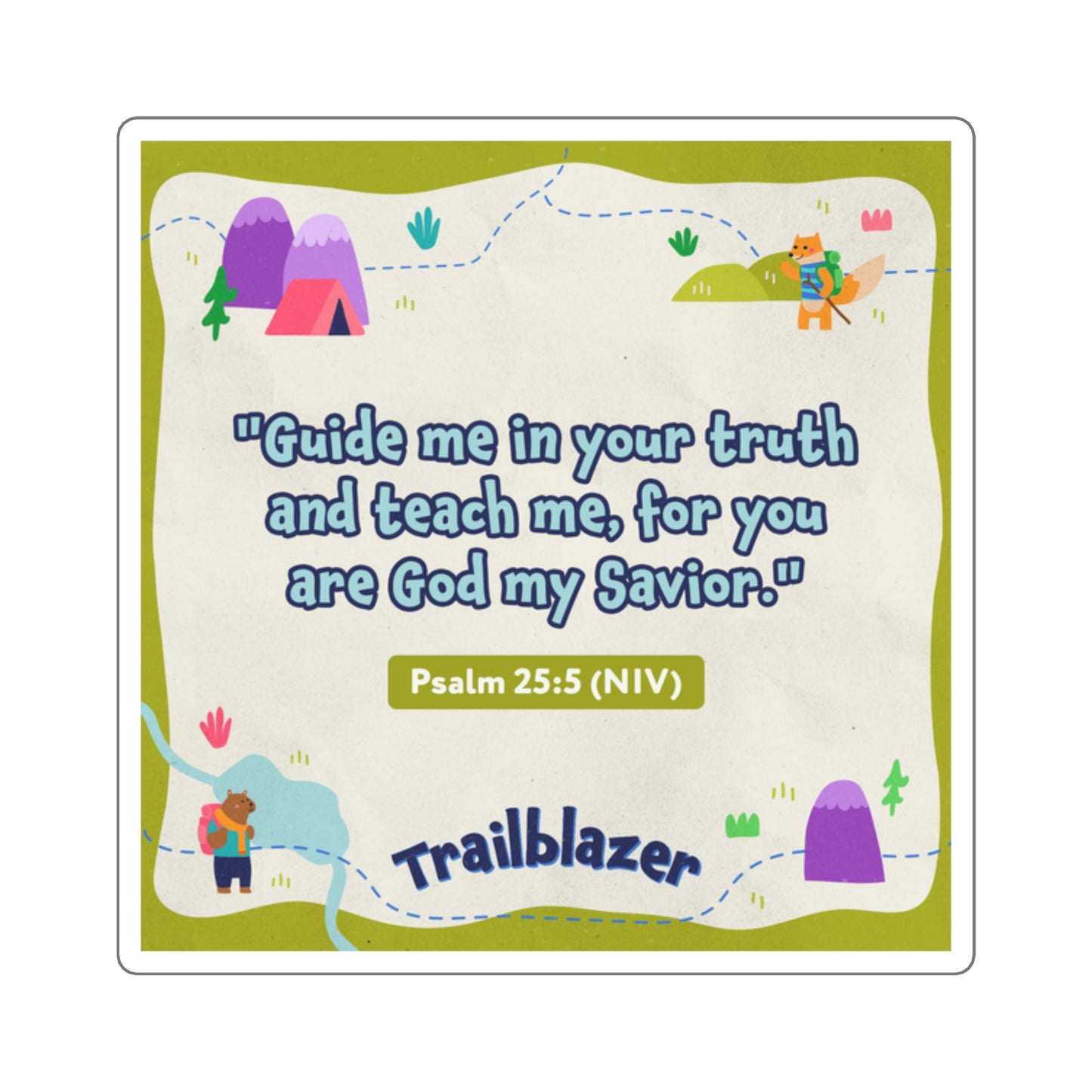 Memory Verse Sticker | V9 | Trailblazer Preschool