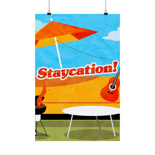 Poster I V6 I Staycation! Series Graphic I Vertical