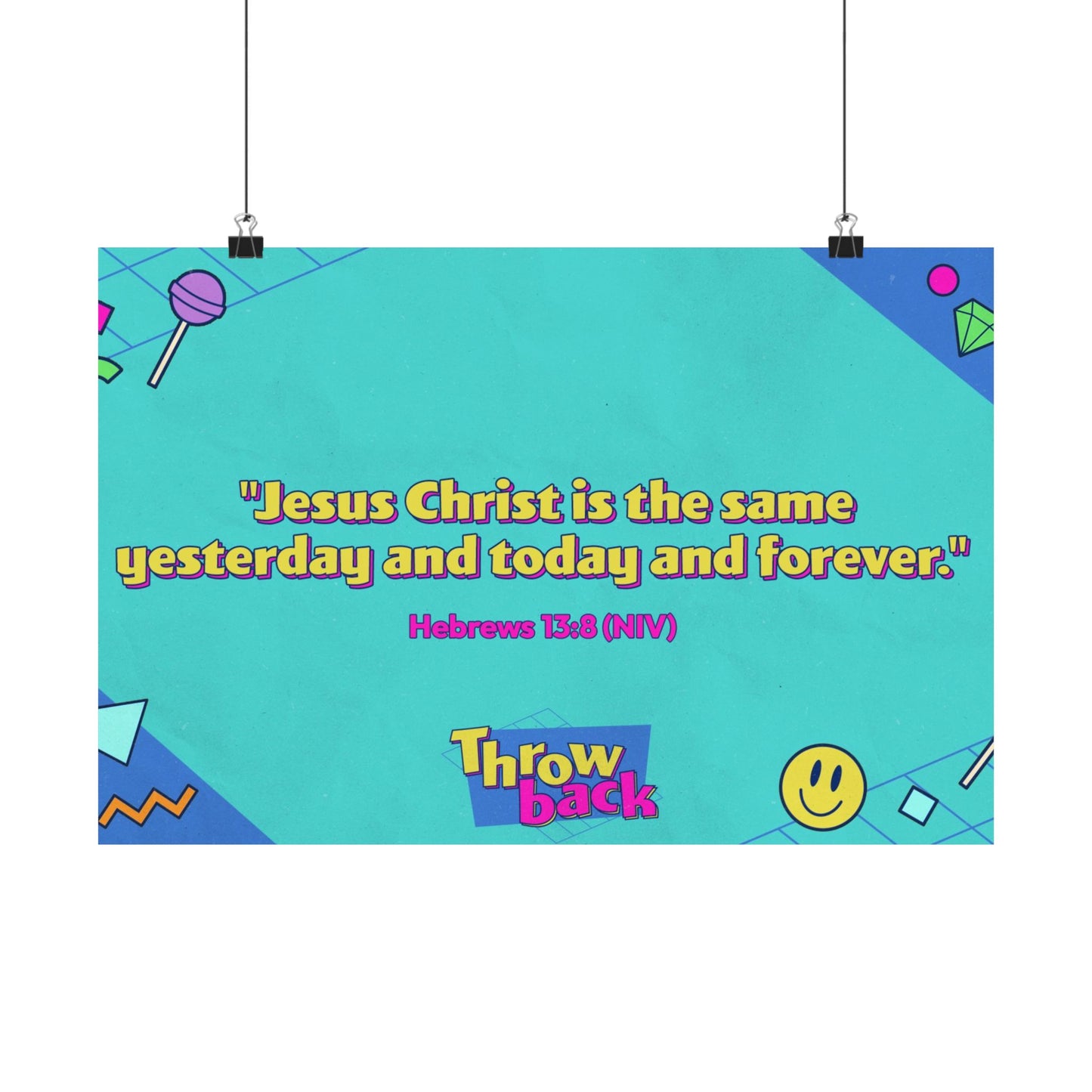 Poster | V7 | Throwback Preschool Memory Verse Graphic | Horizontal
