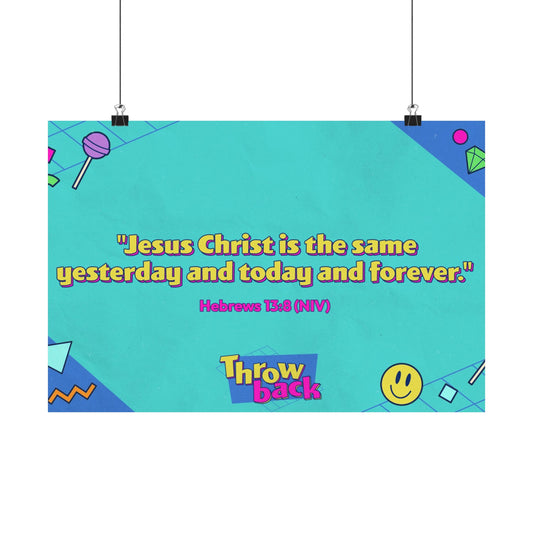 Poster | V7 | Throwback Preschool Memory Verse Graphic | Horizontal