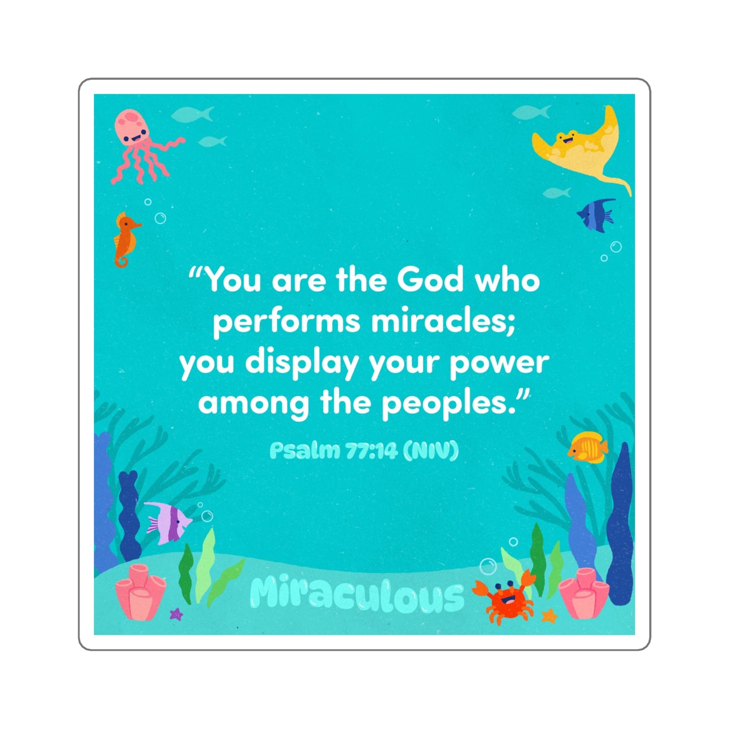 Memory Verse Sticker | V8 | Miraculous Preschool