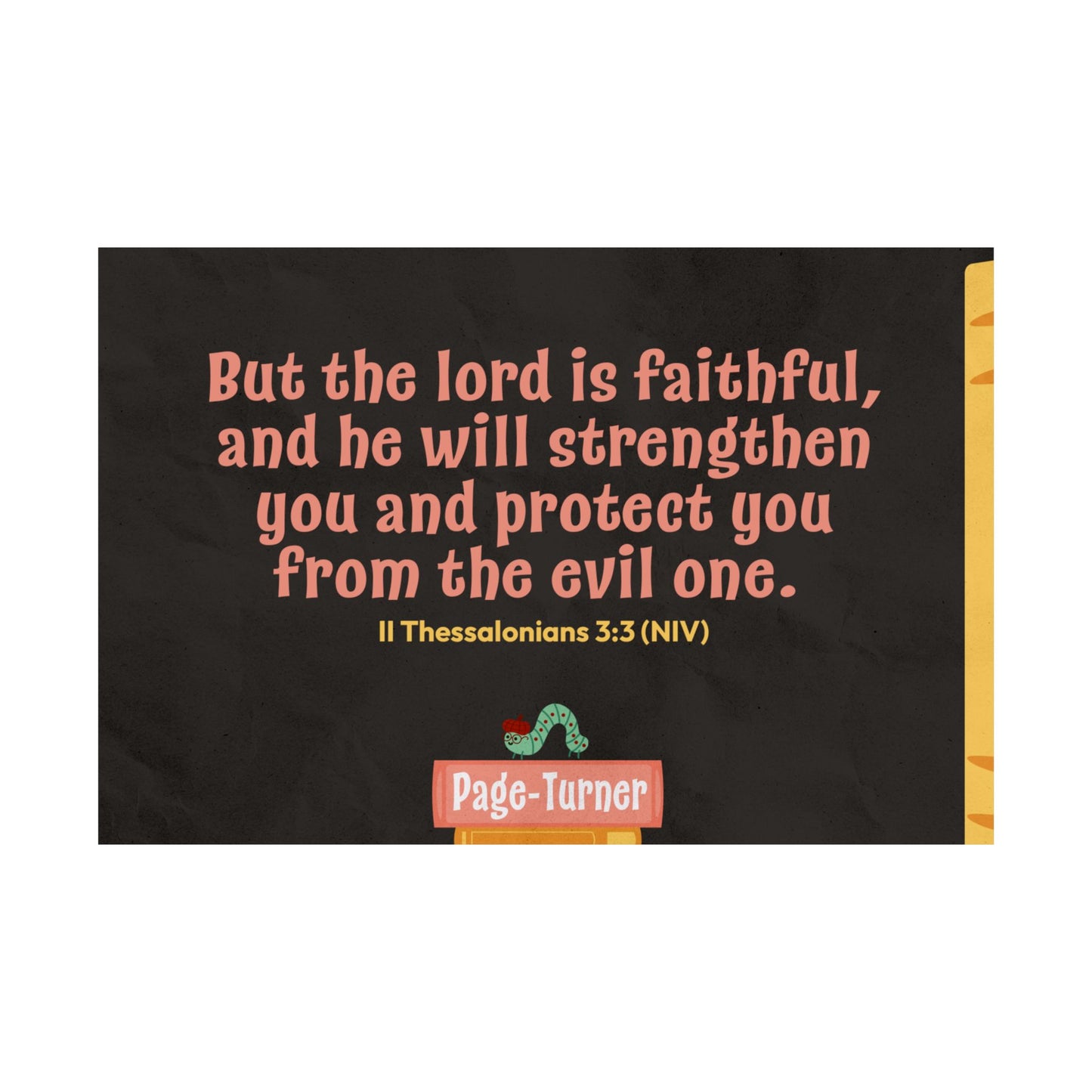 Poster | V5 | Page-Turner Preschool Memory Verse Graphic | Horizontal